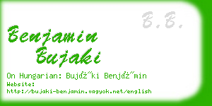 benjamin bujaki business card